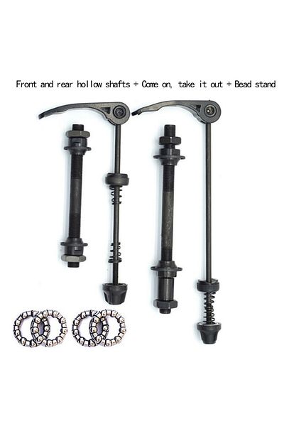 Choice Front and Rear 1 Set MTB Bike Axle Front Rear Quick Release Skewers Tools With 25mm 1/4 Hub Bearings