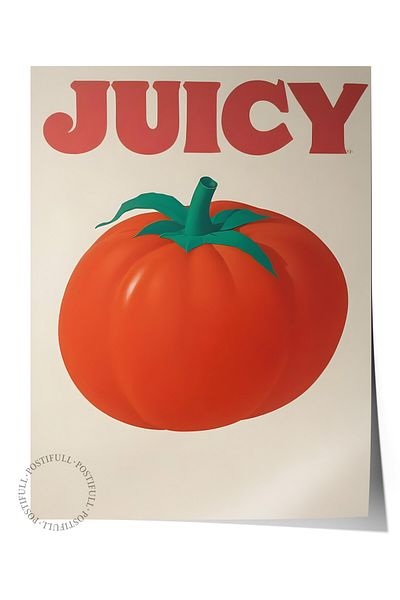 Postifull Unframed Poster, Juicy, Comfort Series Kitchen Wall Poster, No:109070