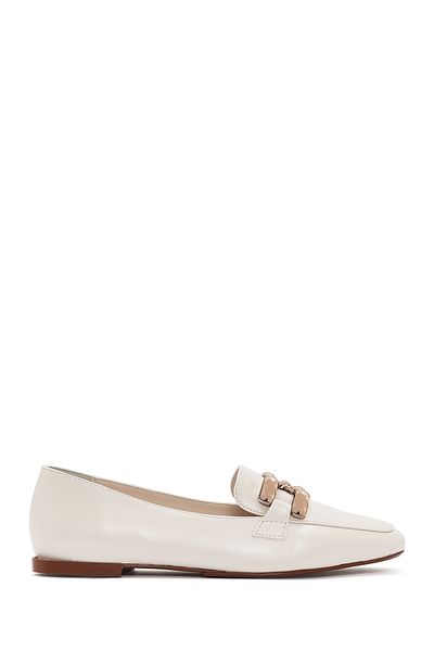 Derimod White Masculine Loafer 25Sfe 400418   Women's White Buckle
