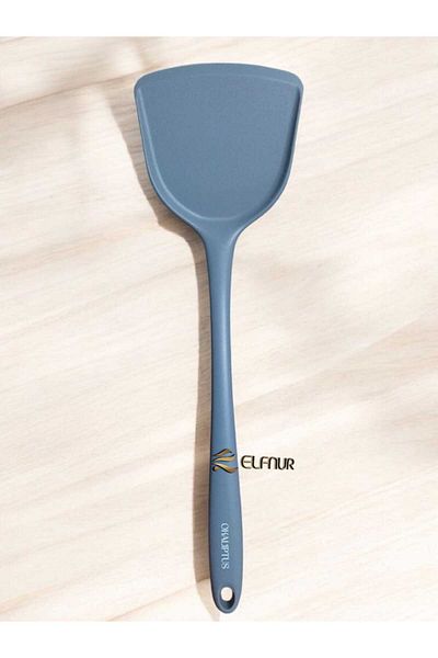 elfnur Fireproof Non-Stick Silicone Egg and Crepe Spatula - 32 cm