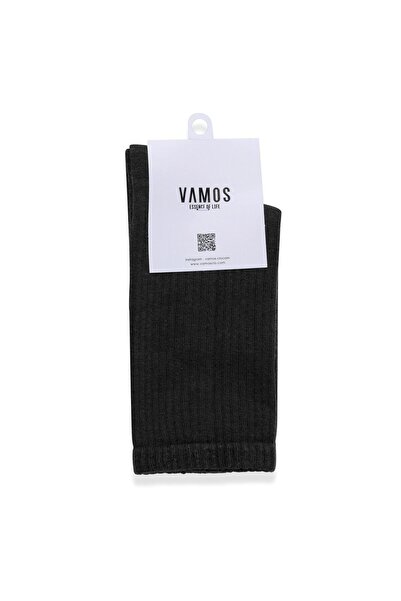 VAMOSCLO Черни дълги базови чорапи