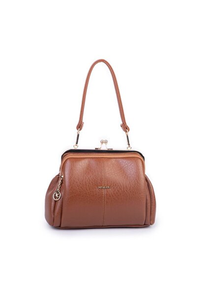 Nas Bag Burslu Klipsli Vintage Omuz ve Çapraz Çanta (23x20 cm ebatlarındadır)...