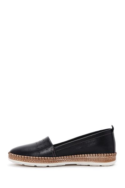 Derimod Women's Black Leather Comfort Loafer 25Sfd 500518