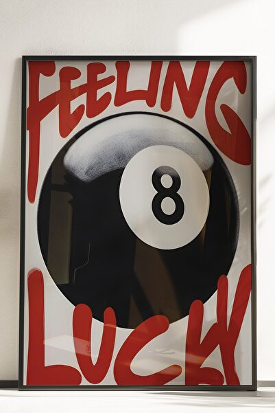 Postifull Çerçevesiz Poster, Feeling Luck, Comfort Serisi Mutfak Duvar Posteri, NO:108925
