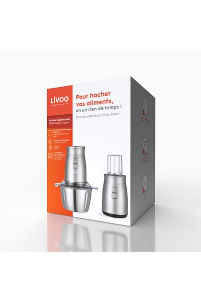 LİVOO Multifunctional chopper Livoo DOP237, 2L, 500W