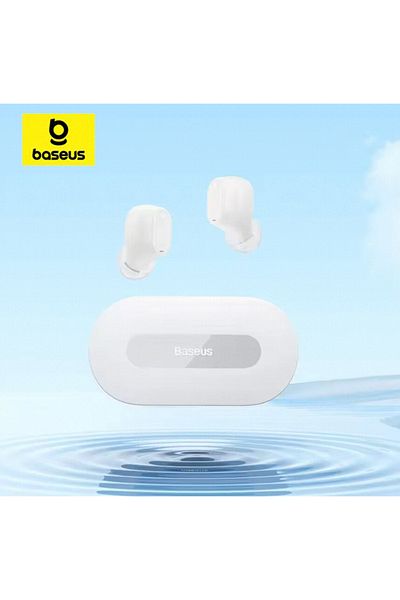 Baseus White Baseus Bowie EZ10 TWS Earphone Bluetooth 5.3 Wireless Headphone Fast Charge Mini in Ear Earbud