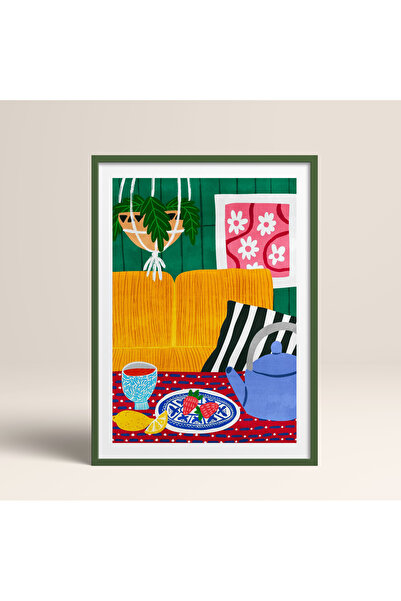 HOMEPACK Single Wooden Framed Painting One Piece Poster Painting Tk/1416