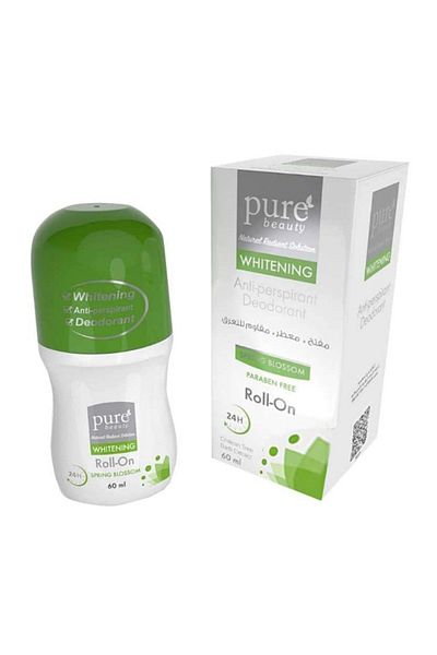 PURE BEAUTY White Anti Perspirant Deo Roll On Spring Blossom 60Ml