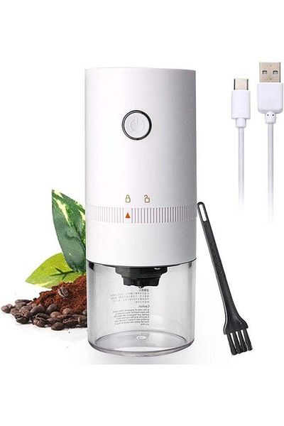 COOYA Electric Coffee Grinder, USB rechargeable with Multi Grind Settings, Portable Burr for French Press