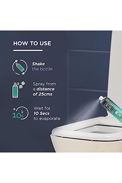 Pee Safe PEESAFE PEE SAFE Toilet Seat Sanitizer Mint Spray, 300 ml