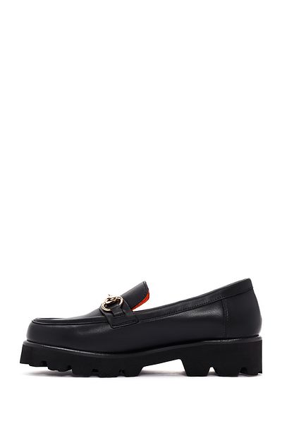 Derimod Loafer masculin din piele neagră Flex pentru femei 25SFD 405018