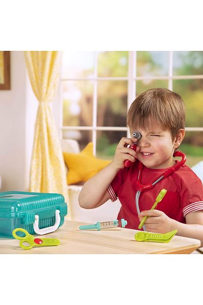 COOYA Pretend Play Doctor Set,Kids Nurse Toys,10 Pieces & Carry Case, Toddler Children House Call Playset