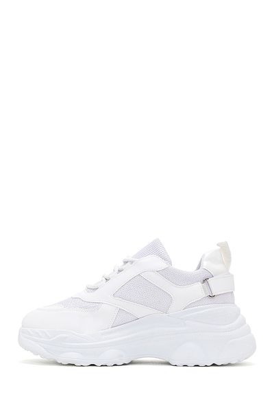 Derimod Women's White Thick Sole Sneaker 25Sfe 210114