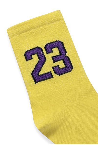 VAMOSCLO Printed Socket Socks Yellow