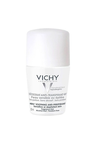 Vichy ديرم ديركوس توليرانس رول أون، غطاء أبيض، 50 مل
