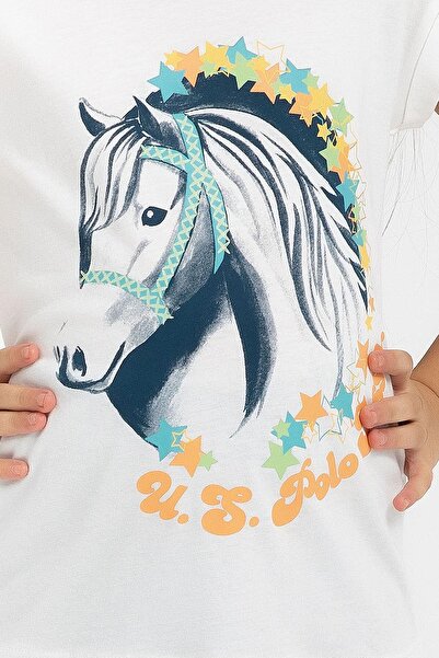 U.S. Polo Assn. U.s. Polo Assn 1049 Garson Stars Girl's Capri Suit