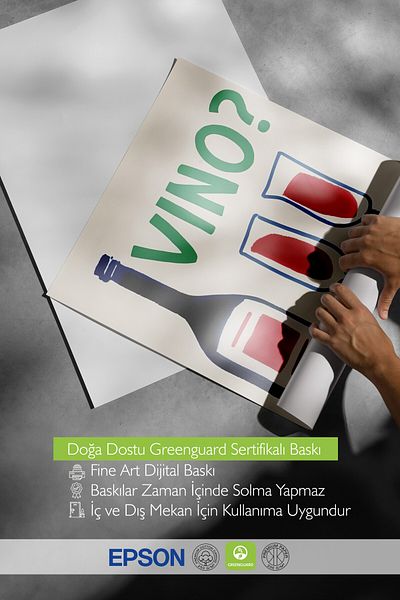 Postifull Frameless Poster, Vino?, Comfort Series Kitchen Wall Poster, No:109063