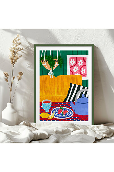 HOMEPACK Single Wooden Framed Painting One Piece Poster Painting Tk/1416