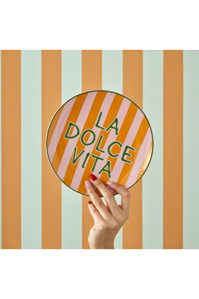 Bella Maison Line Porcelain 4-Piece Cake Plate (21 cm)