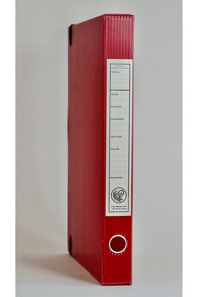 ÇABUKLAR Pharmacy Sgk - Standard Size Claret Red Prescription Box (29X4,5X40 cm)