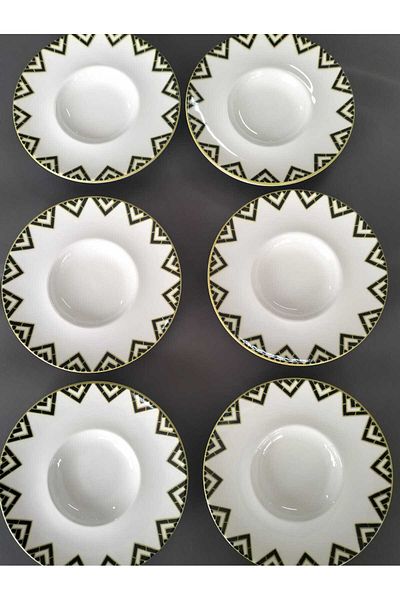 kurt41 6 Patterned Porcelain Tea Plates