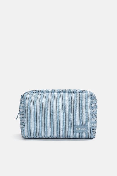 Pull & Bear Striped toiletry bag