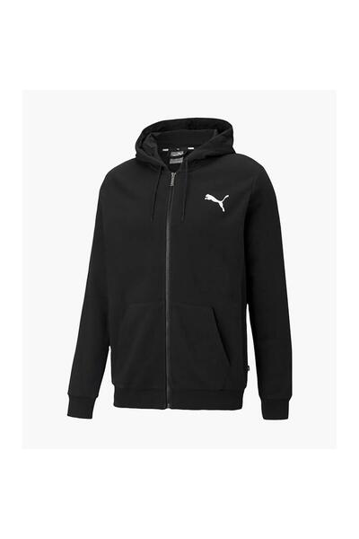 Puma Ess Small Logo Fz Siyah Erkek Hoodie