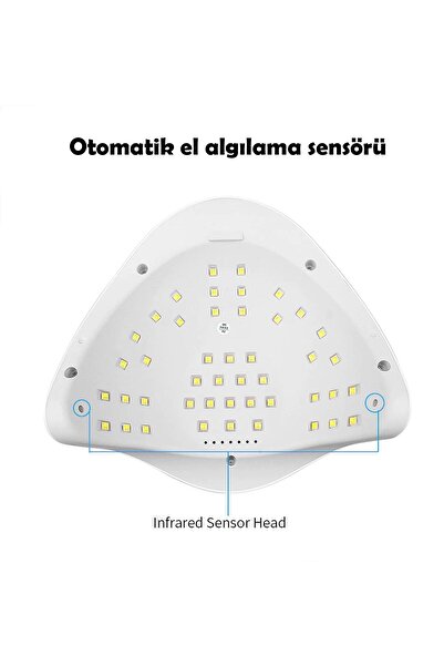 SUN Uv X5 Max Kalıcı Oje ve Protez Tırnak Kurutucu 45 Led 120w