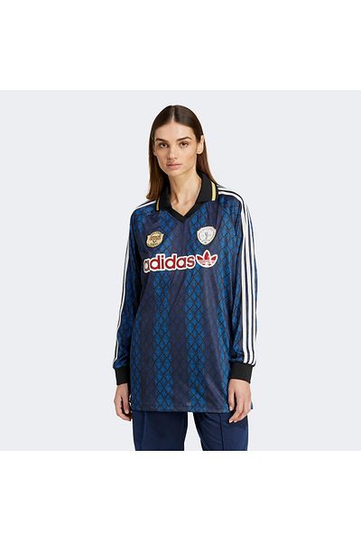 adidas Retro Sport Cricket Inspired Women's Navy Blue Jersey