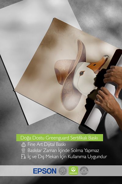 Postifull Pictură cu cadru alb, Silly Cowboy Goose, Pictură de perete pentru bucătărie din seria Comfort, NR:108955