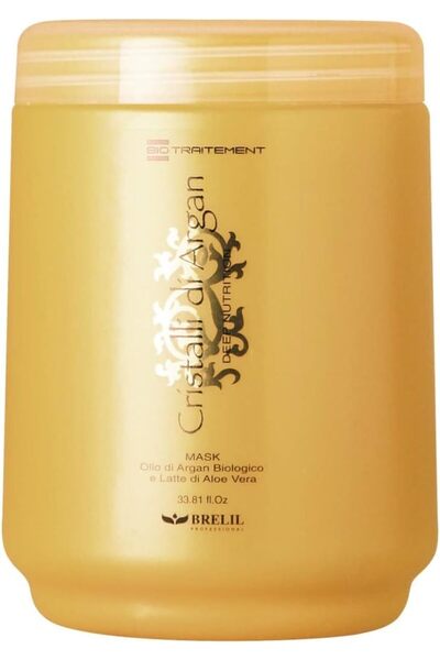 BRELIL العلاج الحيوي بلورات الأرغان قناع التغذية العميقة للشعر- 1000مل