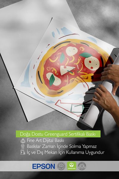 Postifull Pictură cu cadru alb, pizza Italianno, pictură de perete pentru bucătărie din seria Comfort, NR:109074