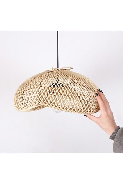 Mylamp Yasmin Asymmetrical Rattan Chandelier 40X20 Cm.