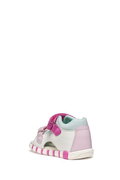 Geox Girl B Sandal - Iupidoo Synt Mesh Double Strap Fabric Sandals