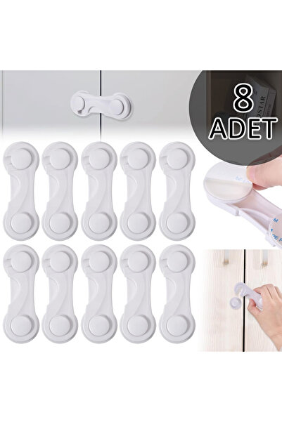 askıcım 8 ΤΕΜ. Κλειδαριά ντουλαπιού Κλειδαριά ντουλαπιού και συρταριού Ασφάλεια για παιδιά και μωρά