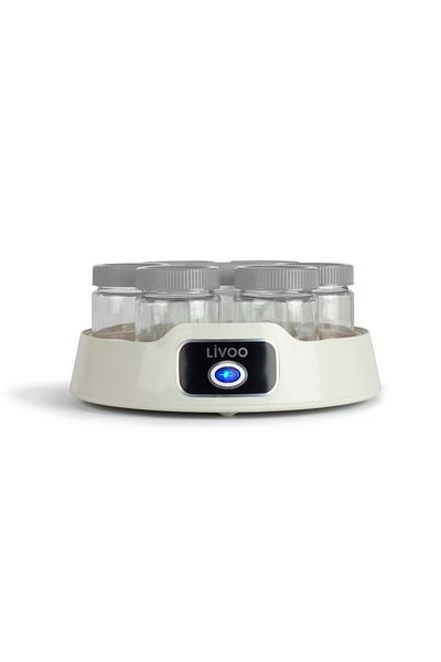 LİVOO Livoo DOP180G yogurt maker, 20 W, 14 glass jars × 170 ml