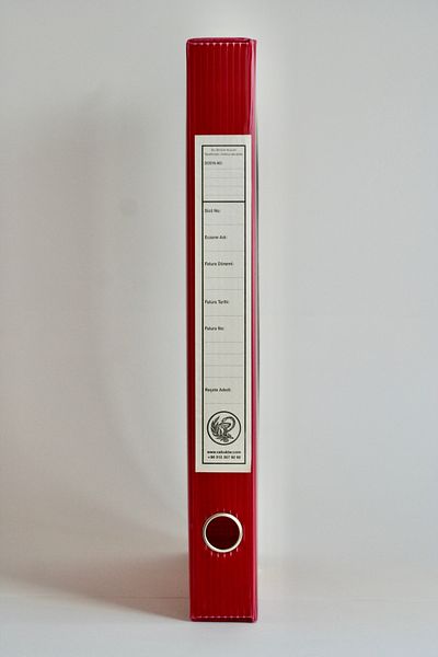 ÇABUKLAR Pharmacy Sgk - Standard Size Claret Red Prescription Box (29X4,5X40 cm)