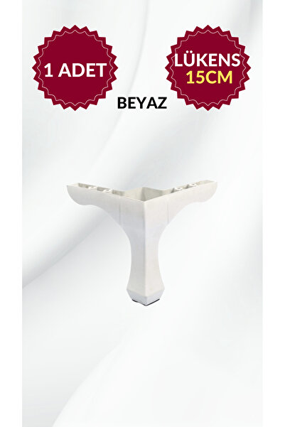 MKLAKS Lükens Ayak (BEYAZ) Plastik 15cm Mobilya Baza Masa Dolap Ayağı – Dayanıklı Ve Şık Tasarım