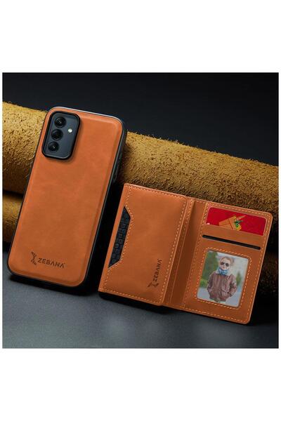 Zebana Samsung Galaxy A17 Compatible Case 2in1 Elite Class Wallet Leather Case Brown