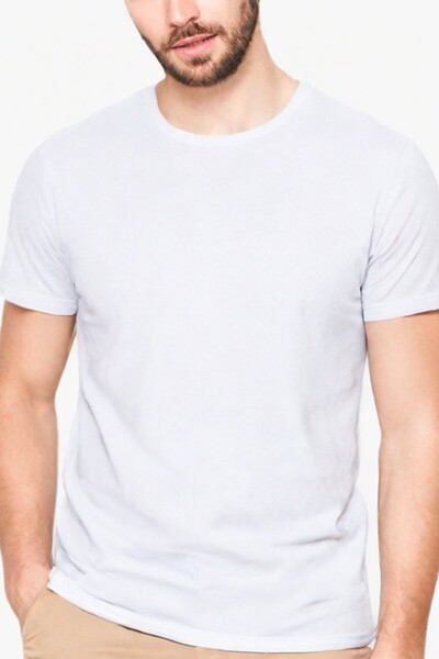 Mısırlı Egyptian Men's Modal Hercules Crew Neck White Undershirt