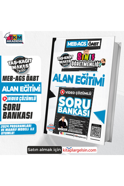 TKM Akademi 2025 MEB-AGS Sınıf ÖABT Alan Eğitimi Video Çözümlü Soru Bankası Murat Sakin TKM Akademi