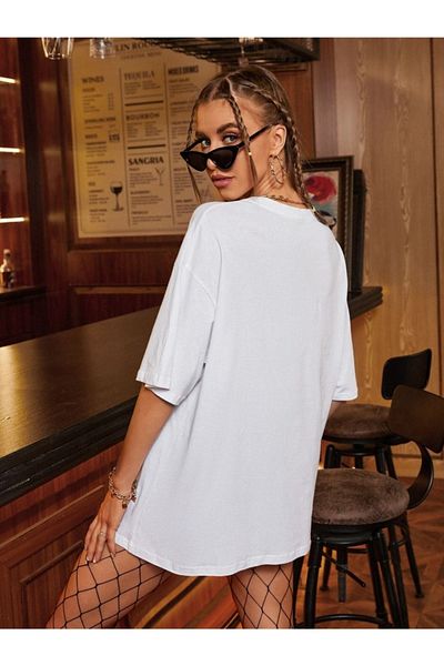 VBSVİBES Γυναικείο μπλουζάκι με στάμπα Oversize Desire