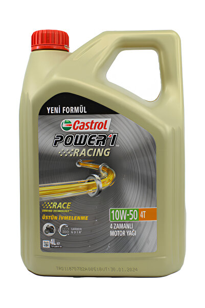 CASTROL Power 1 Racing 10w/50 4t Motosiklet Yağı 4 L