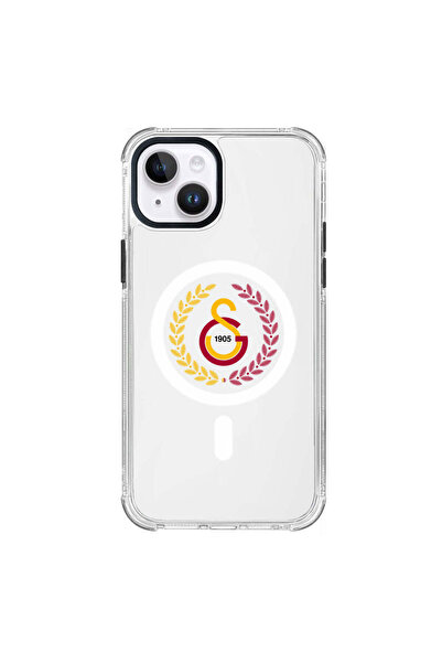 Galatasaray iPhone 13 Uyumlu Galatasaray Yaprak Arma Magsafe Lisanslı Telefon Kılıfı