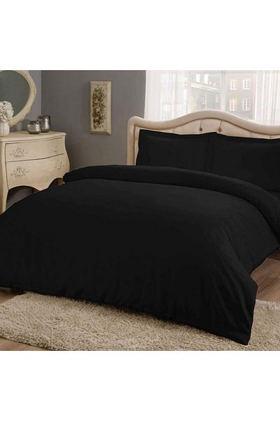 Taç XXL bed linen 100% satin cotton, Taç Mako-Satin, Basic Black King