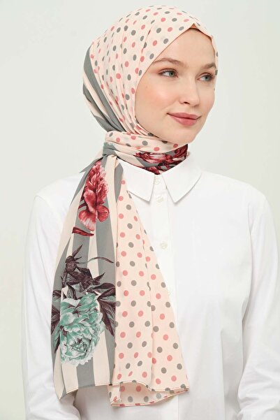 Madame Polo شال شيفون كريب متدرج اللون، قابل للتنفس، غير قابل للتجعد، غير قابل للانزلاق، 75 × 180 سم