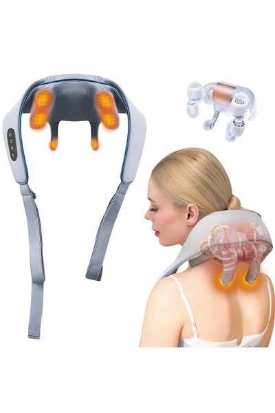 Rever Scrub Heating Massager Neck Waist Shoulder Back Massager And Massager