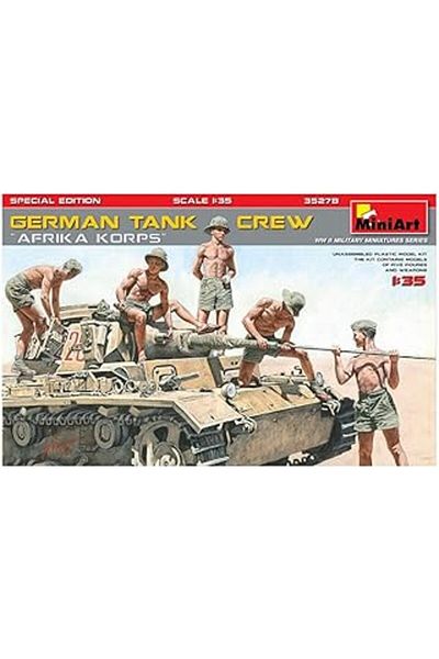 Mu Art Ahşap Miniart 35278 1:35 German Tank Crew Afrika Korps. Special Production