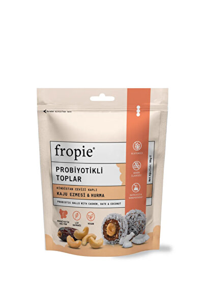 FROPİE Probiyotikli Meyve Topları - Hindistan Cevizi Kaplı & Kaju Ezmeli 80 gr