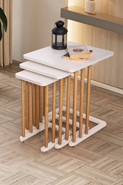 Sawoli Home Pera Üçlü Zigon Sehpa